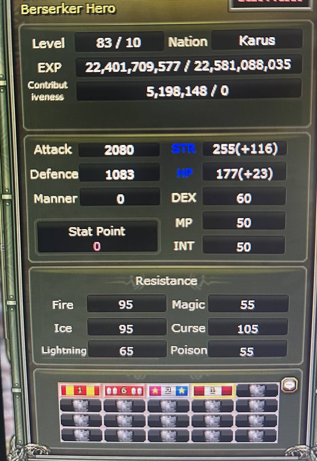 83/10 99.20 EXP 15 TILSIMLI KARUS WARRİOR 5.2M NP 100 DEF