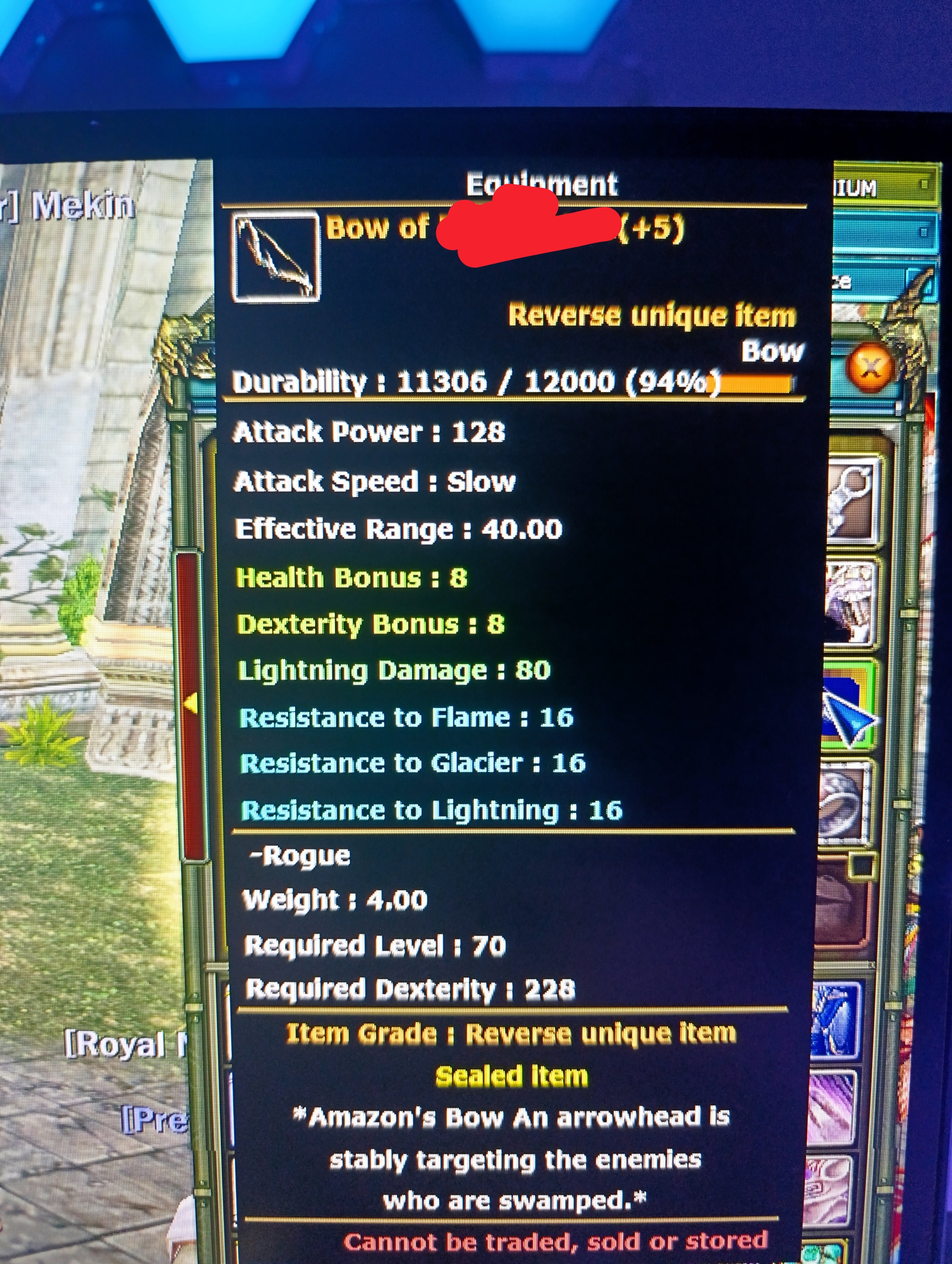 8 QUEST BOWLU ROGUE HUMAN 83 LWL