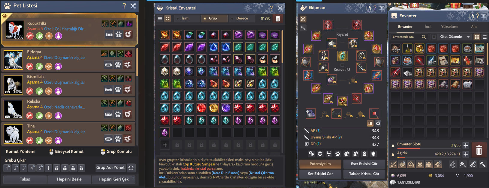 6.000K İNCİLİ!!! FULL FULL P2W HESAP DOLU HESAPTIR