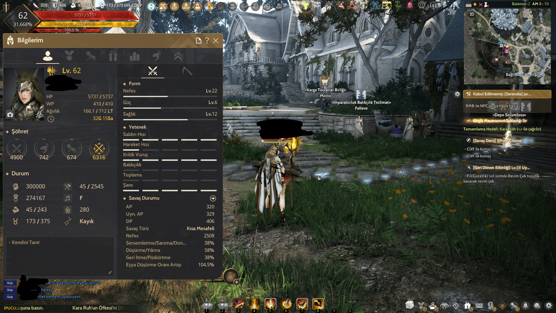 BDO Client hesabı peri pet çadır ve sınırsız potlar 329AP 406DP