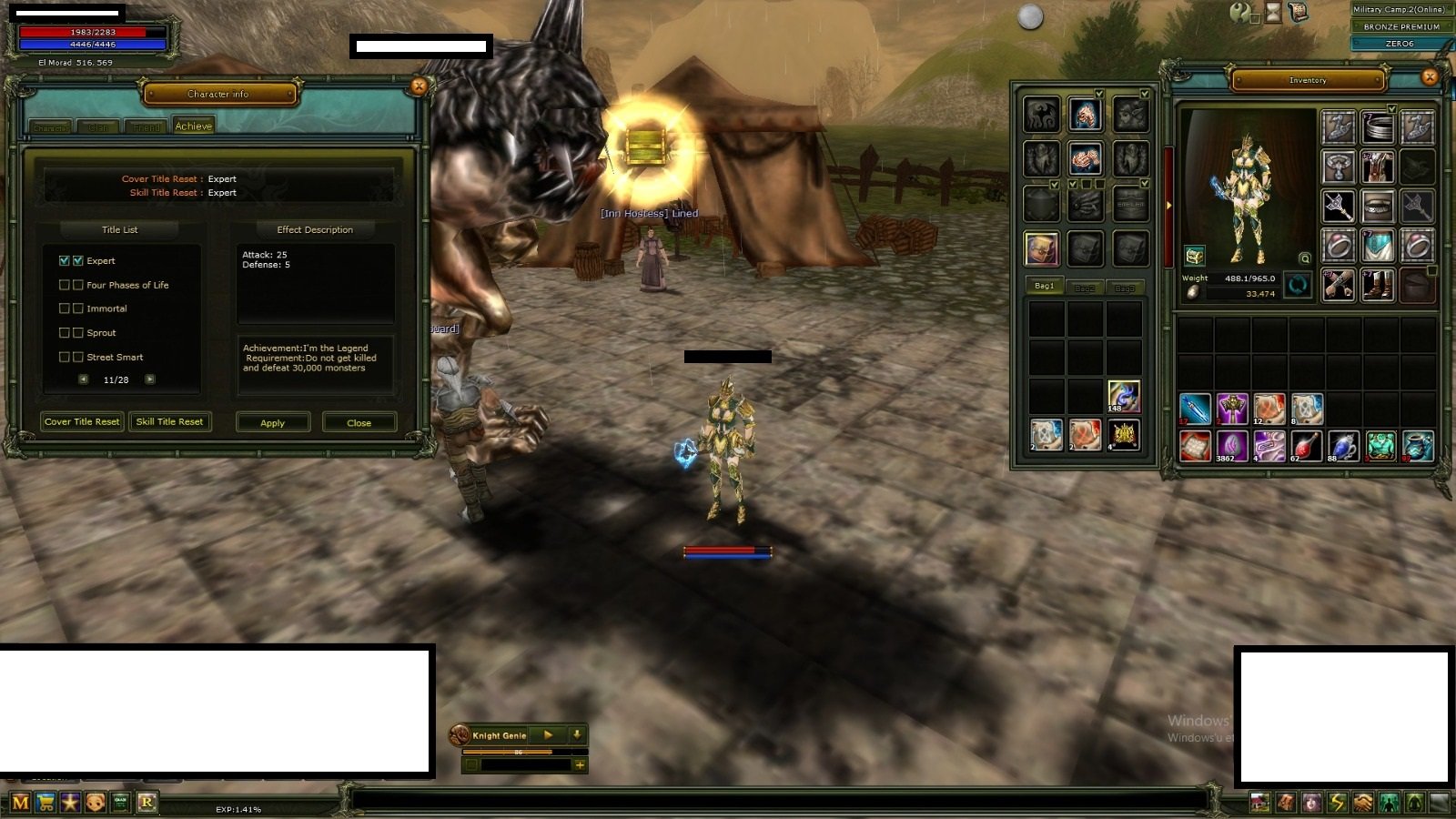 83 LVL Elmorad Mage quest Dışında görevler Duruyor