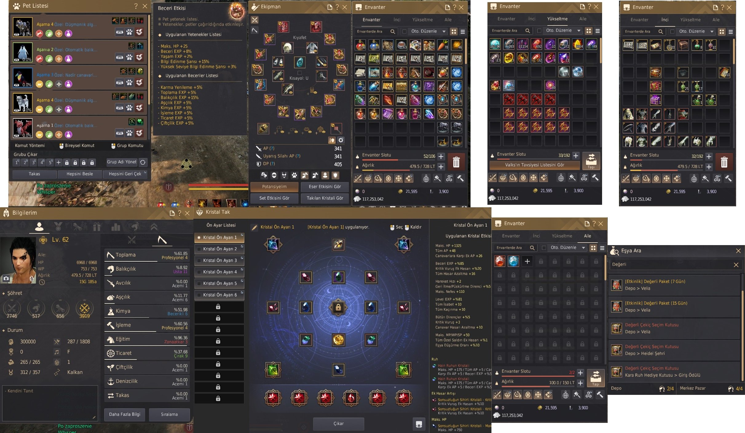 EU BDO 745 gs 62 lv striker 160k cron t10 ve t8 at düz vell