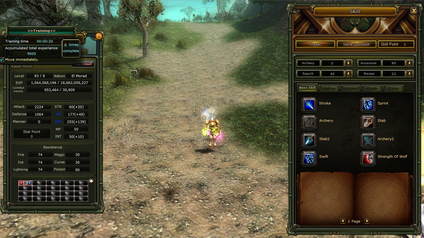 83/8 HUMAN ASAS FULL İTEMLİ - YAN CHAR 76 LVL OKÇU 8 QUEST BOWLU