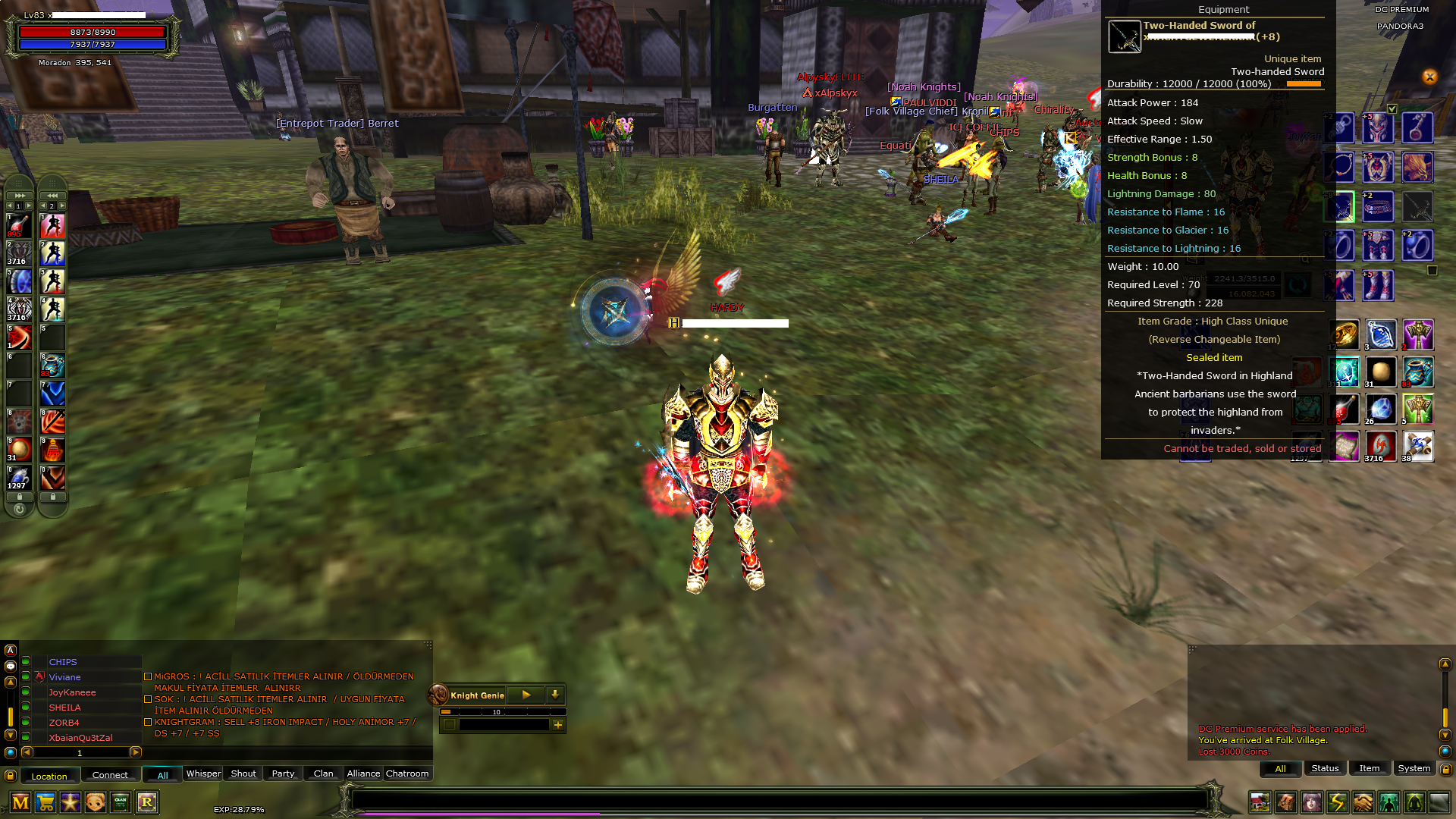 83/10 Human Warrior 19 Tılsım 3,300 M NP