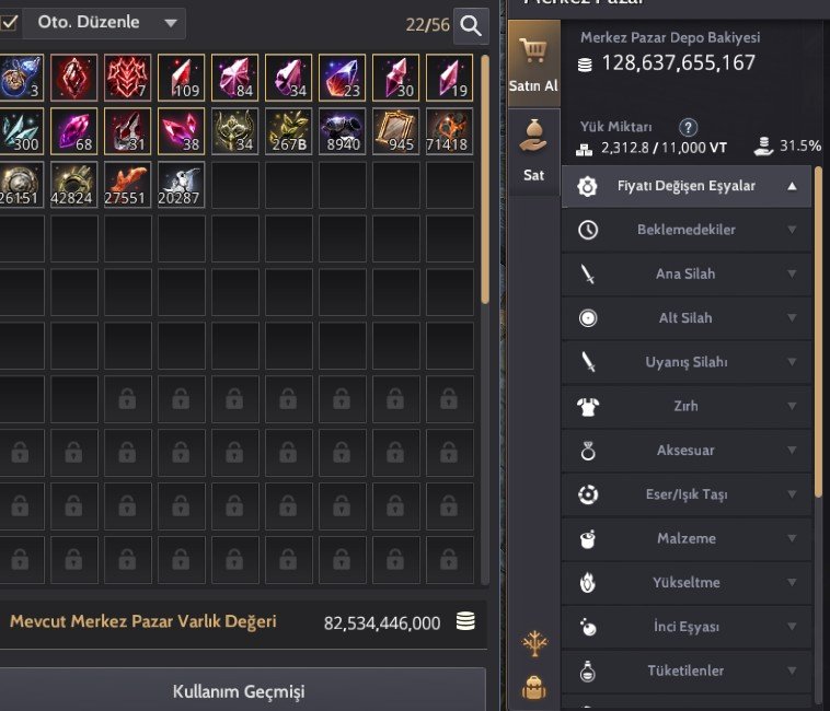 ZERK LVL 66 HAZİNE EŞYA