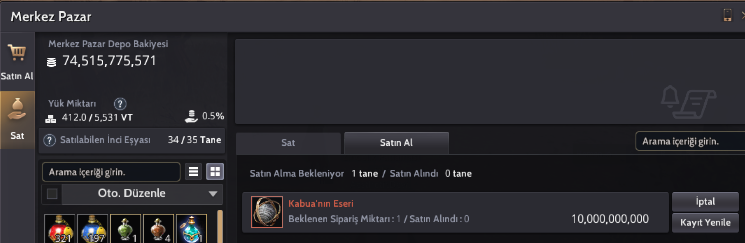 364 AP 411 DP FULL 10 ÇEKİÇLİ ÇADIRLI 85B NAKİT HESAP
