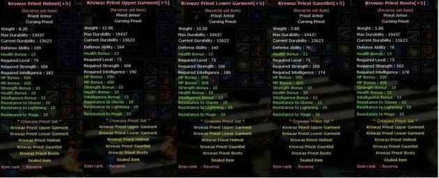 Priest Krowaz Set 8