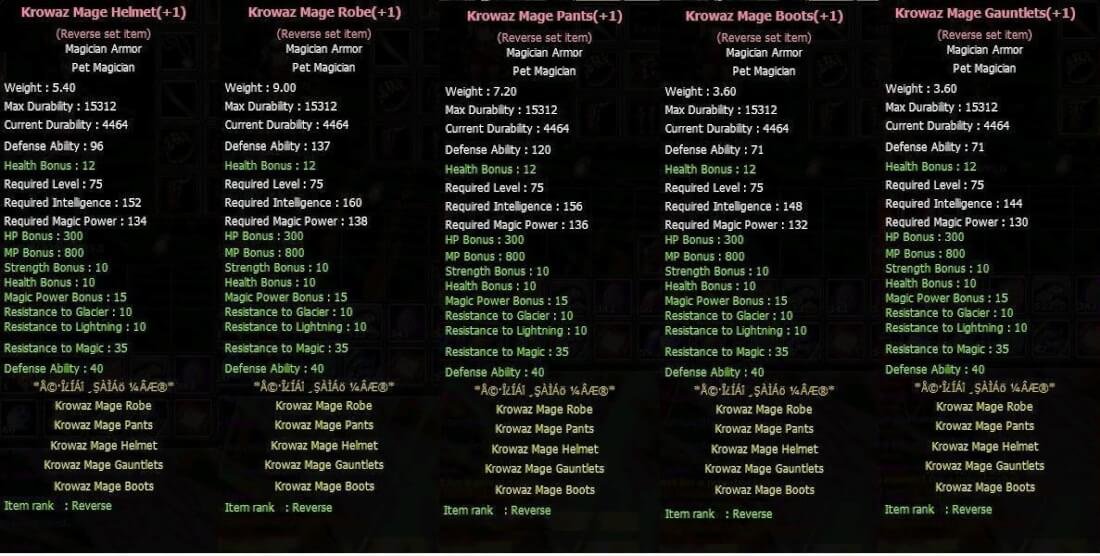 MAGE KROWAZ SET 7