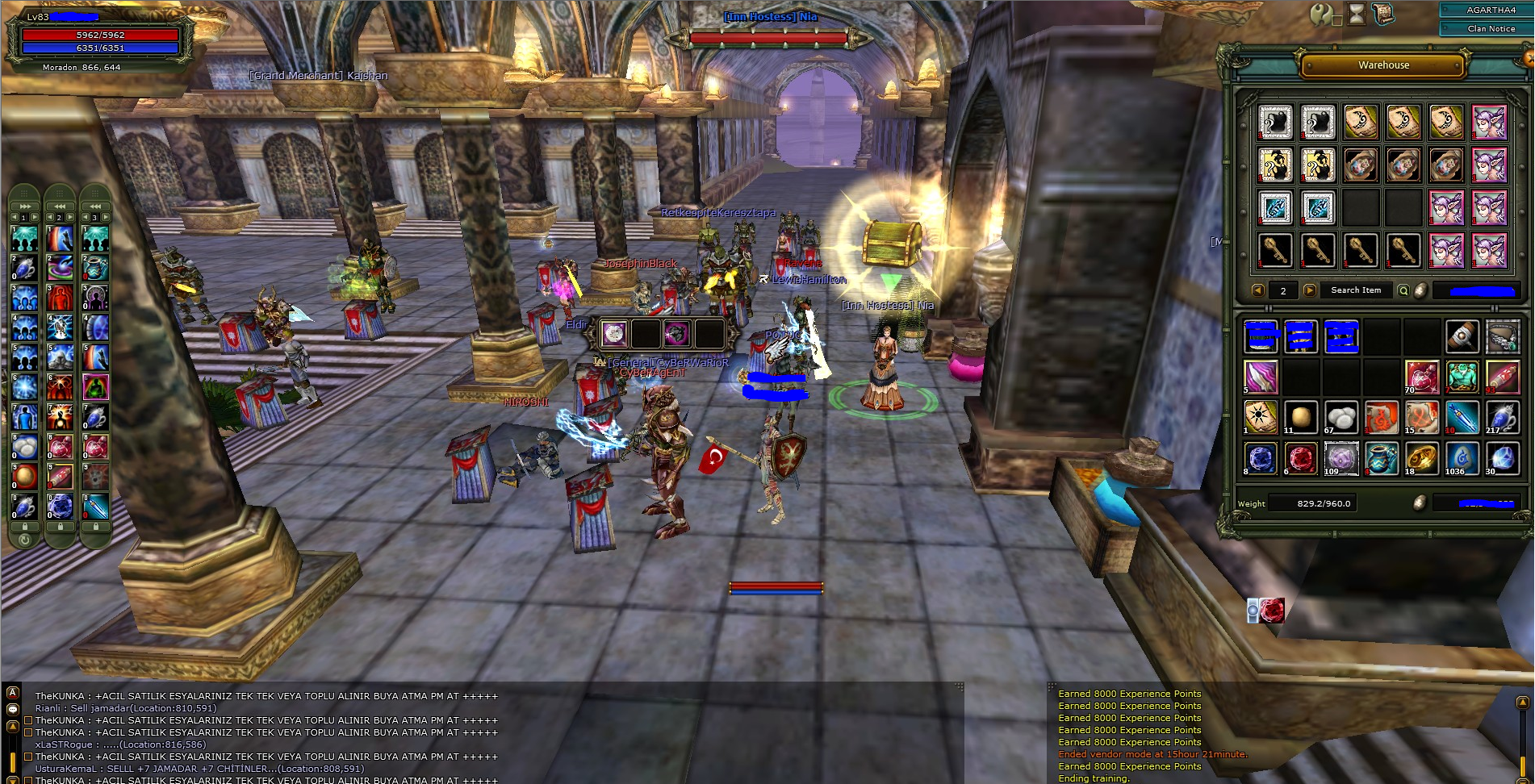 83/2 Karus Priest 3 Guest Kalkanlı - Yan Karakter 75 Lwl 3 Guest Bow'lu