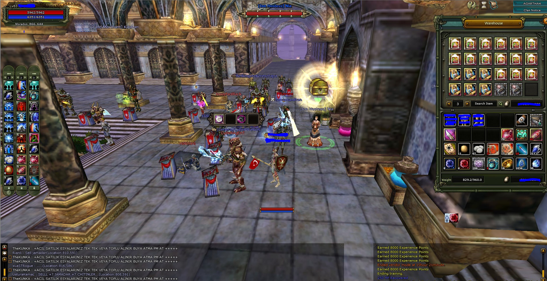 83/2 Karus Priest 3 Guest Kalkanlı - Yan Karakter 75 Lwl 3 Guest Bow'lu
