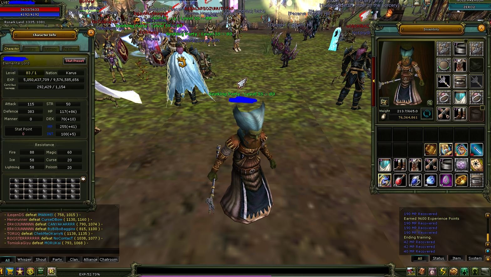 83/1 MAGE 6 QUEST STAFF (86/100 BDW)