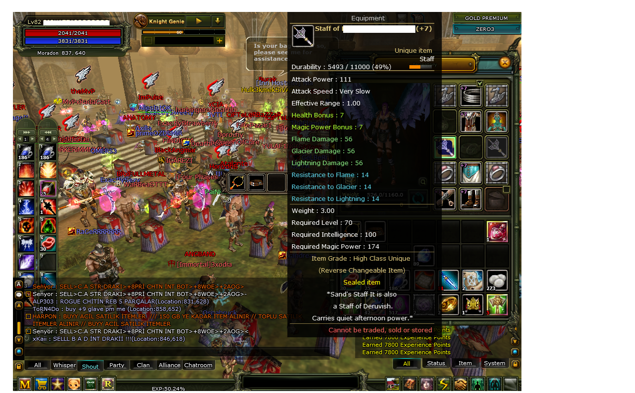 7 questli old takılı mage 22 gün gold preli 80 k npli