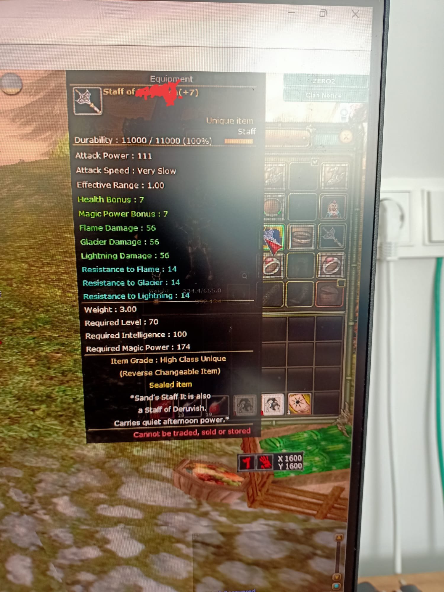 Zeroda 83/4 7 quest staflı 2.300 milyon npli temiz hilesiz hurdasız skıntısız char