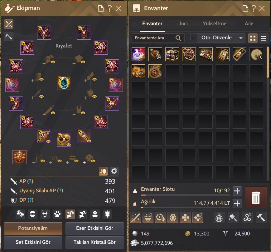 880 Gear Awaken Cadı Yeni takılar yeni taşlı