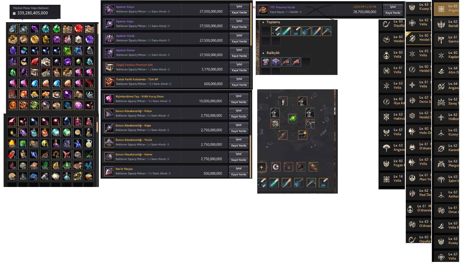 906 gs 3x silah pvp pve herşey var
