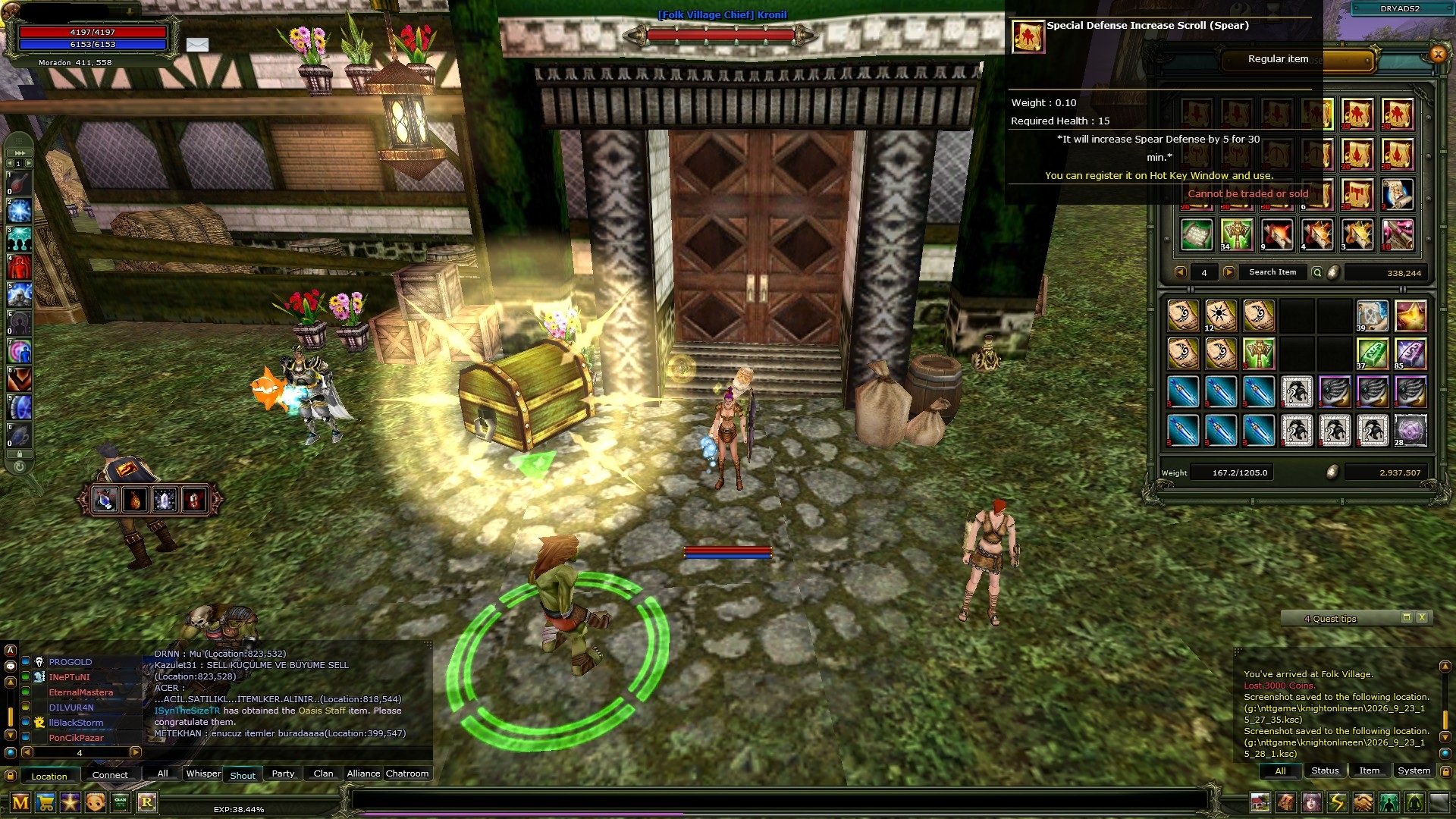 Dryads 83 Reb 11 Human Priest Inventory Dolu