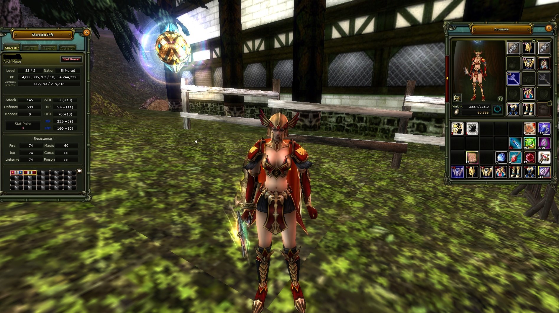 83/2 HUMAN MAGE 7 QUEST 7 HP VE MP RONS SET