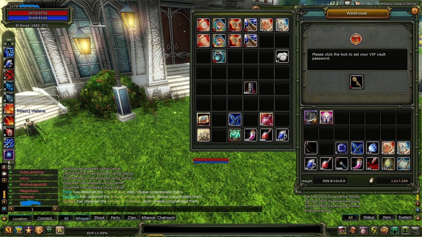HUMAN ROGUE 83/8 ASAS 1M NPLİ CHAR 100 DEF AÇIK - YAN CHAR 78 lvl OKÇU 8 QUEST BOWLU