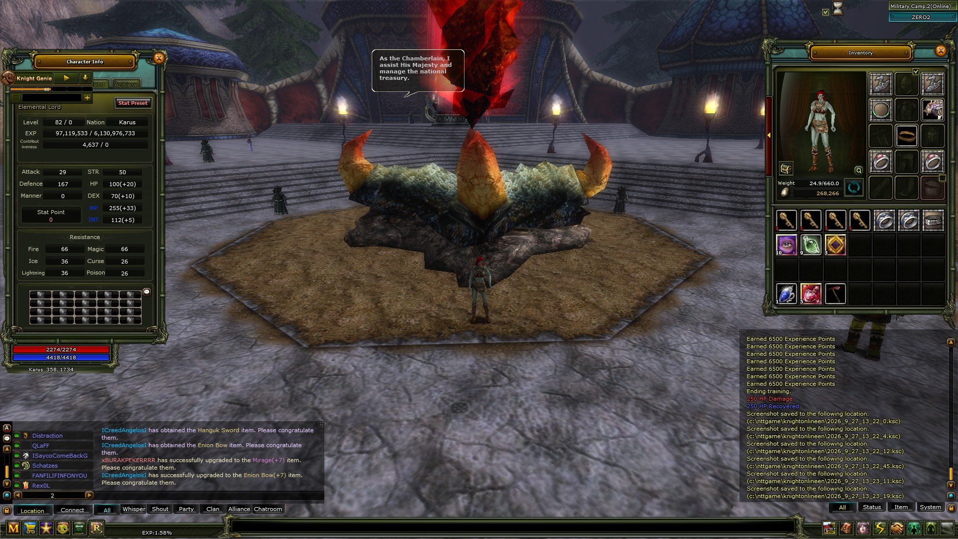 82 LvL 90 DEF Mage Karus