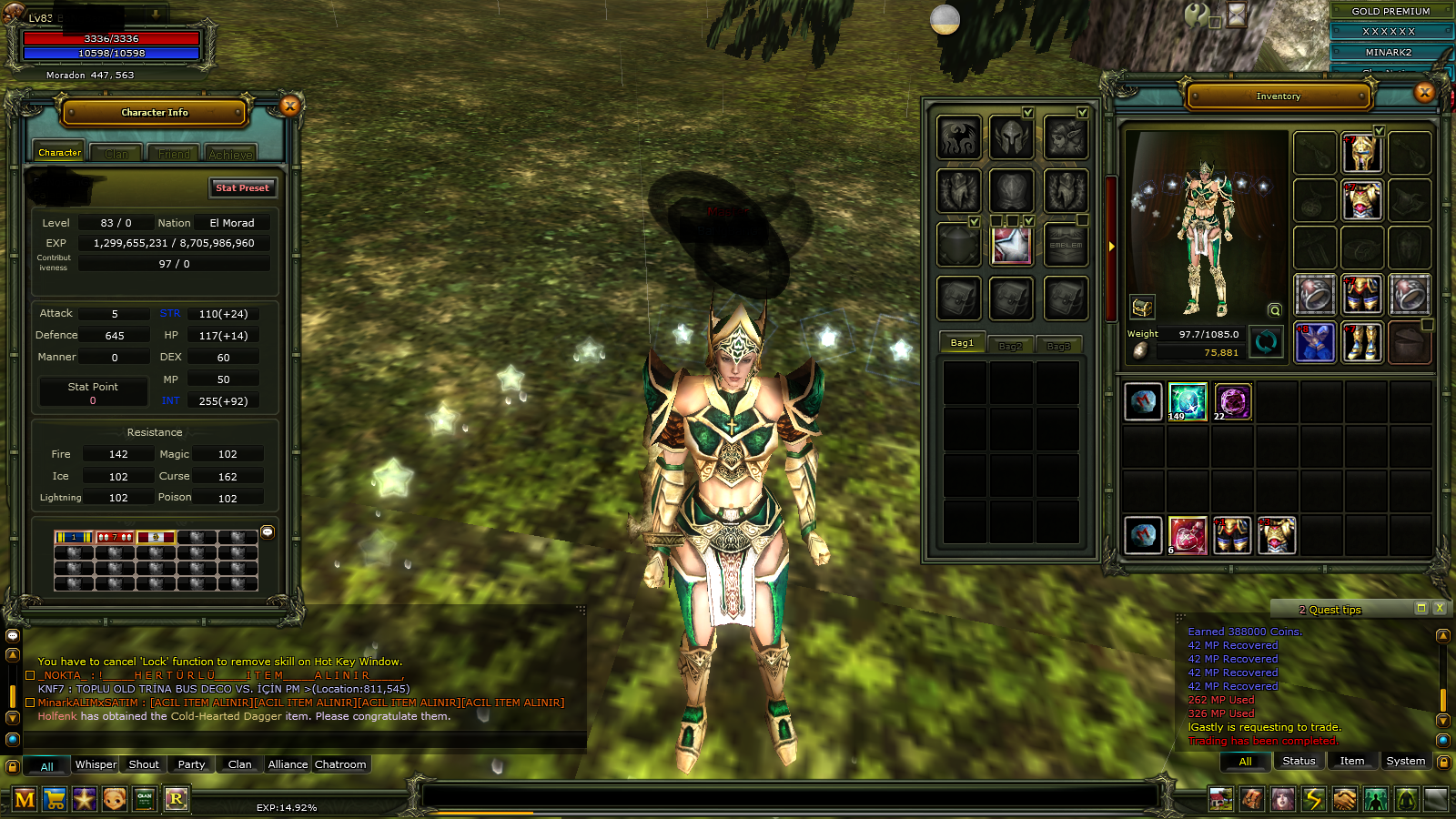 83/2 8 quest ms 7 spear 2 parça 8 dragon....