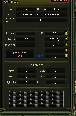 ZERO 83/1 % 30 90 DEF FULL SKİLL MAGE OLD TAKILAR