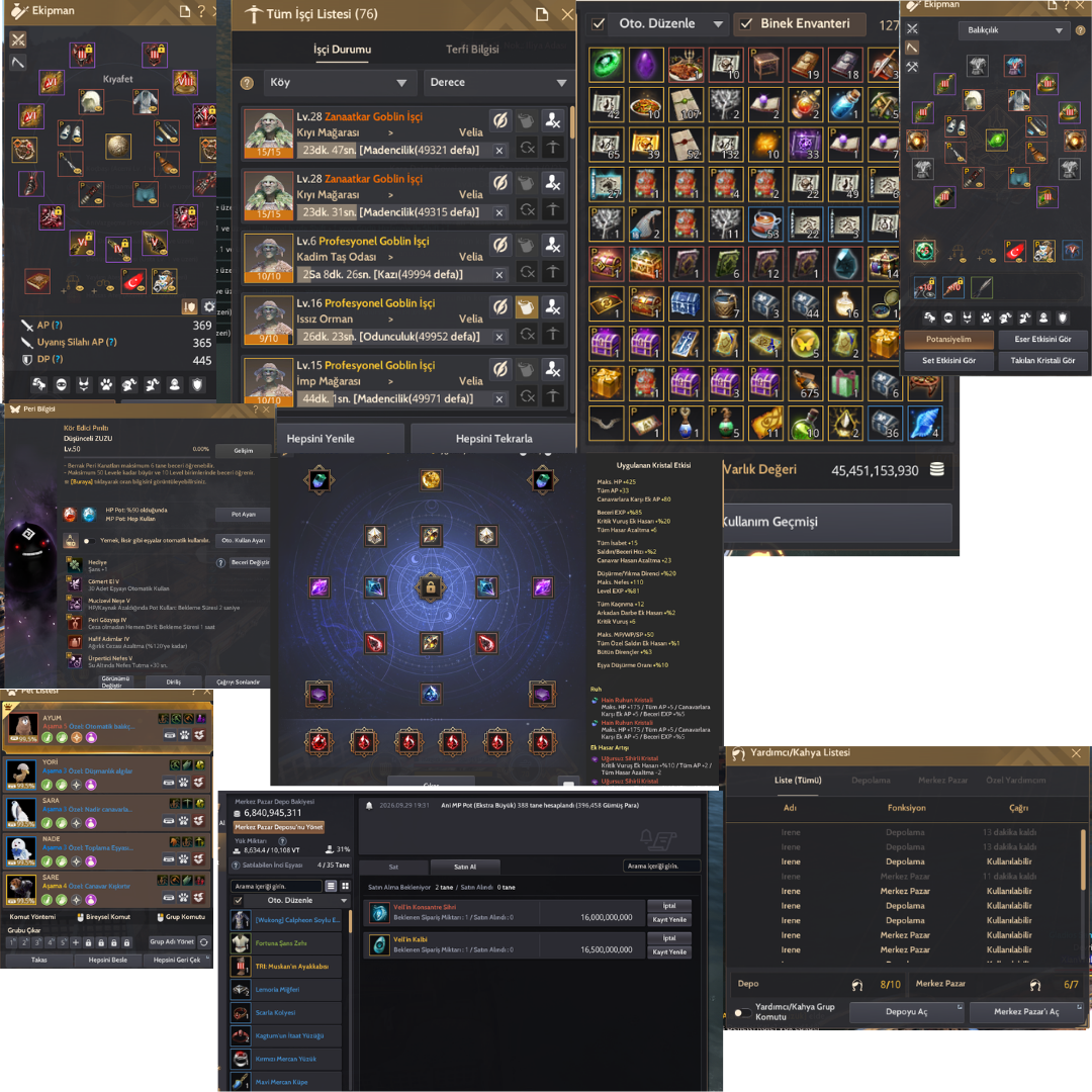 369 ap 62 lvl % 70 wukung 11 krakter 3700 ekoloji 5300 aile söhreti 446 enerji 349 katkı