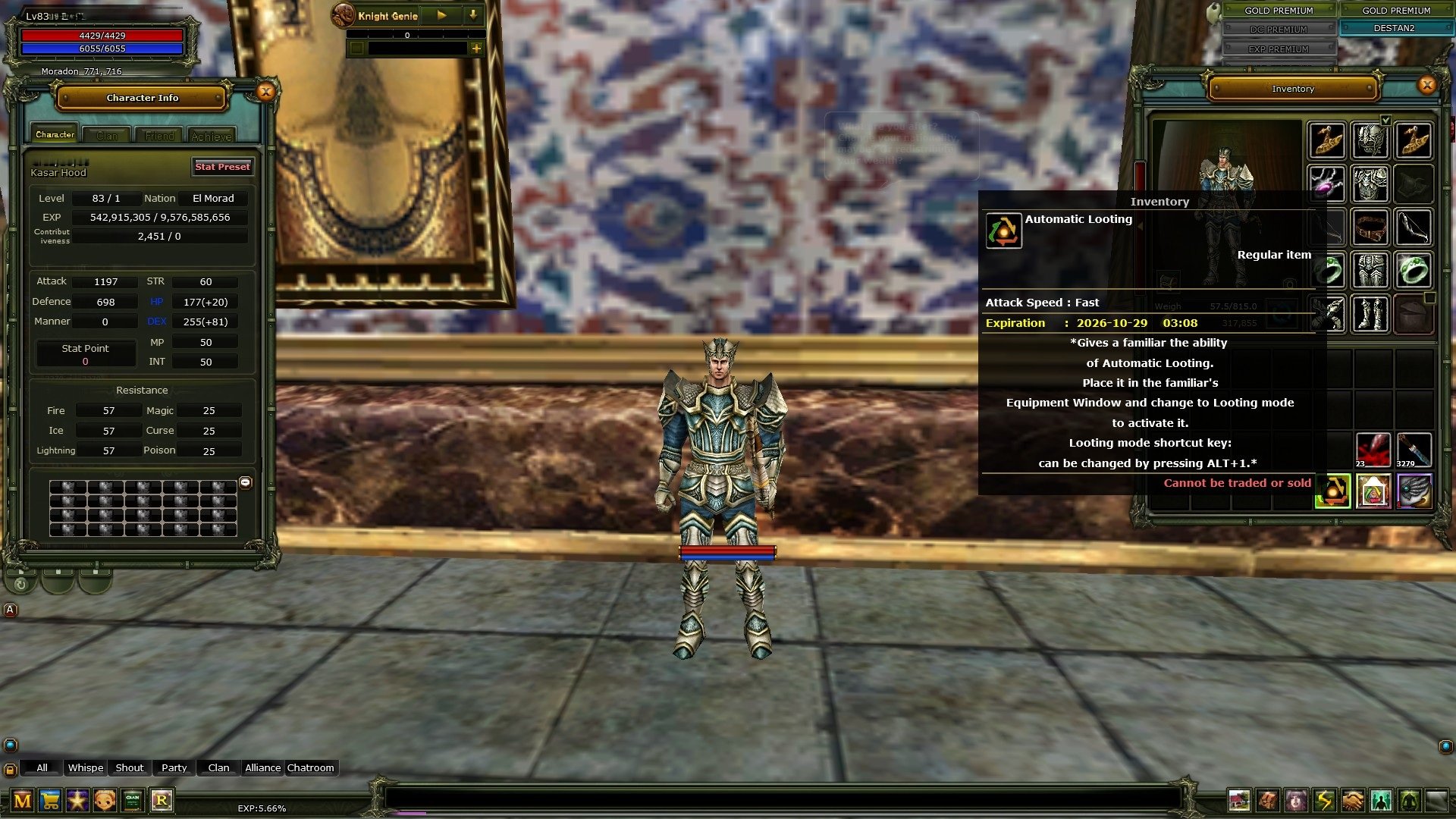 🏹 DESTAN 83 1 REB ARCHER | 100 DEF | GOLD PREM AUTO LOOT | ACİL SATILIK 🔥