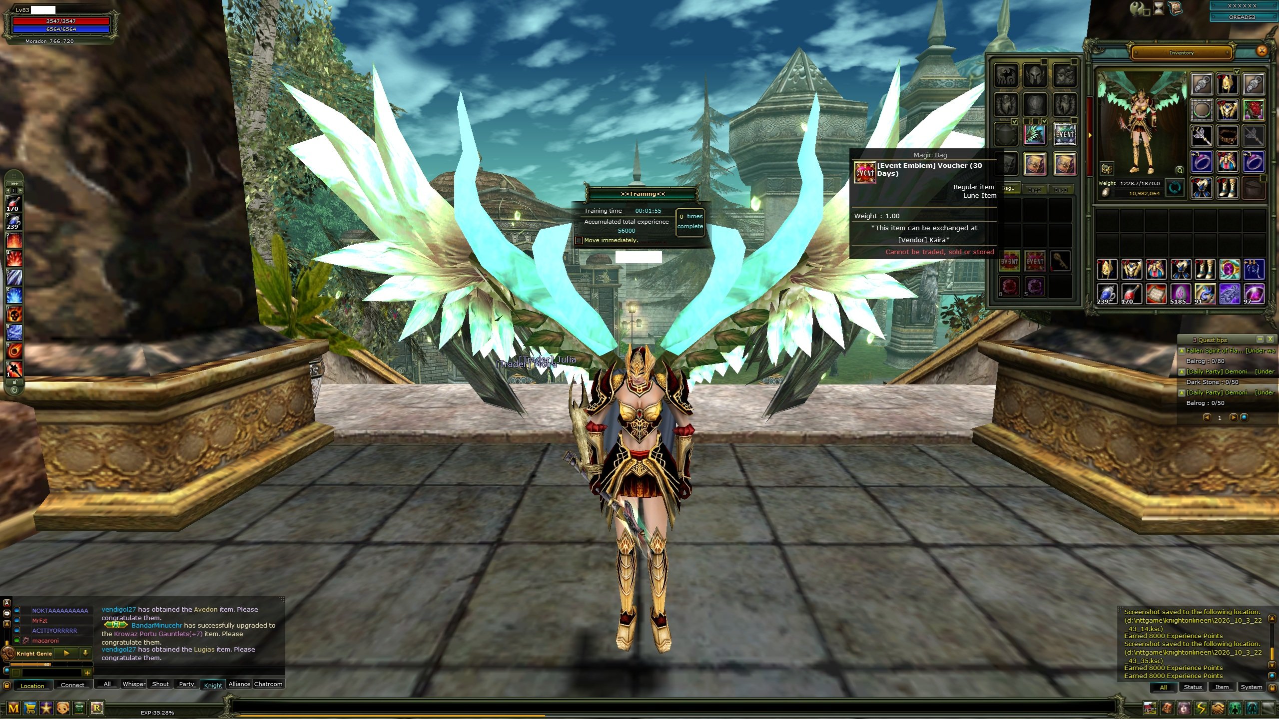 83Lw Maget Quest 7 HP/MP Set 7 Quest Staf 90Def 7 Healt
