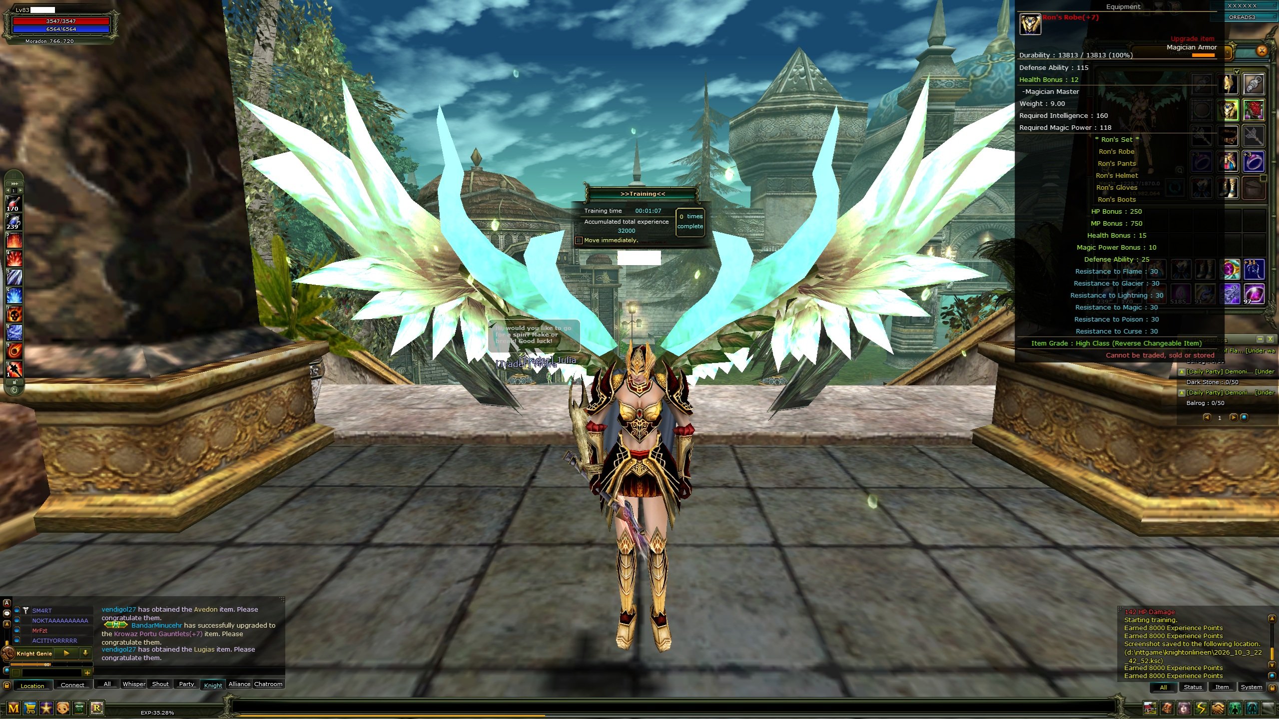83Lw Maget Quest 7 HP/MP Set 7 Quest Staf 90Def 7 Healt