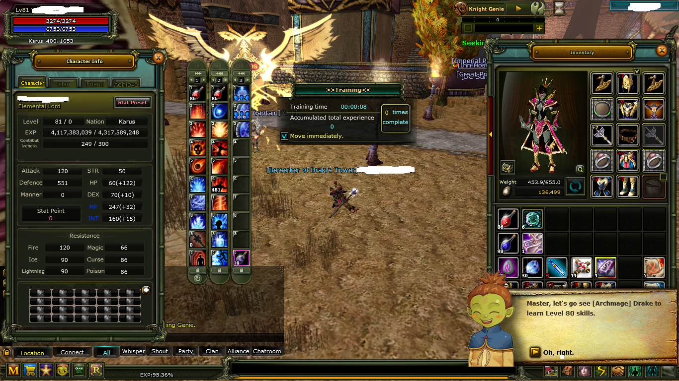 81LV YÜZDE 95 KARUS MAGE AÇIKLAMA OKU !!
