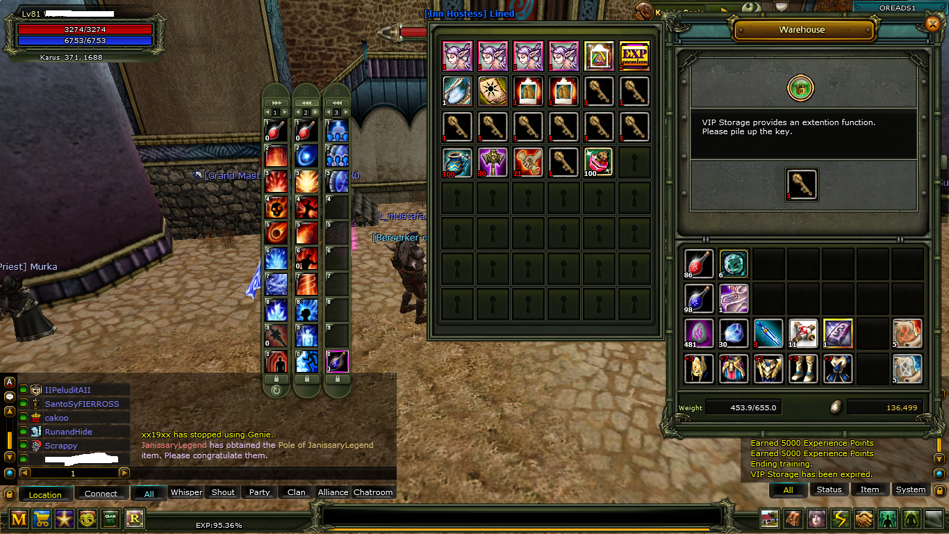 81LV YÜZDE 95 KARUS MAGE AÇIKLAMA OKU !!