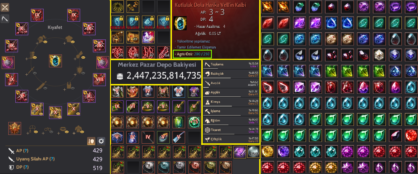 429 AP 519 DP Oyun Sonu Full Hesap