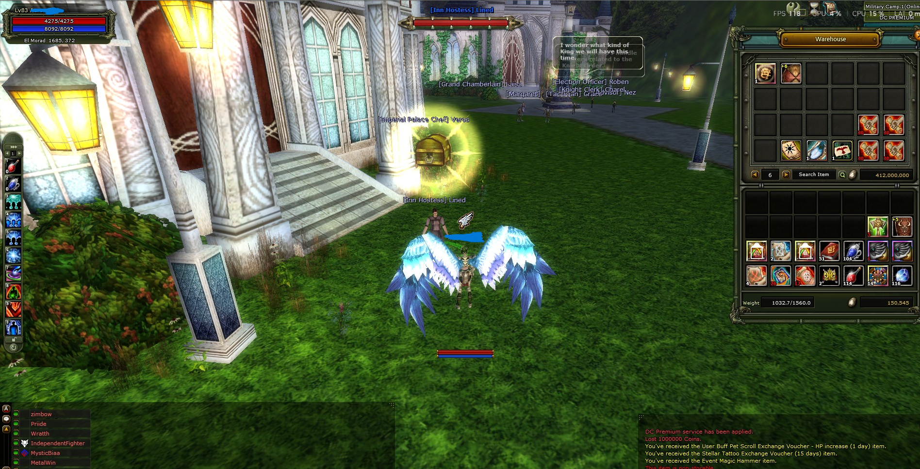 83/1 HUMAN PRIEST % 93 EXP DOLU ACCOUNT