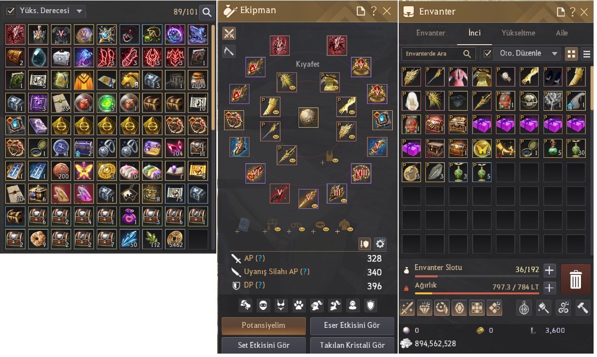 EU Client Tüm ana görevleri yapılmış 61 level