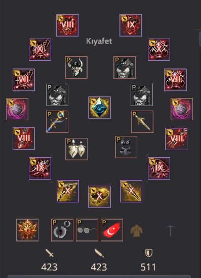 934 GS 423 AP 511 DP FUL ARTI FUL END GAME HESAP