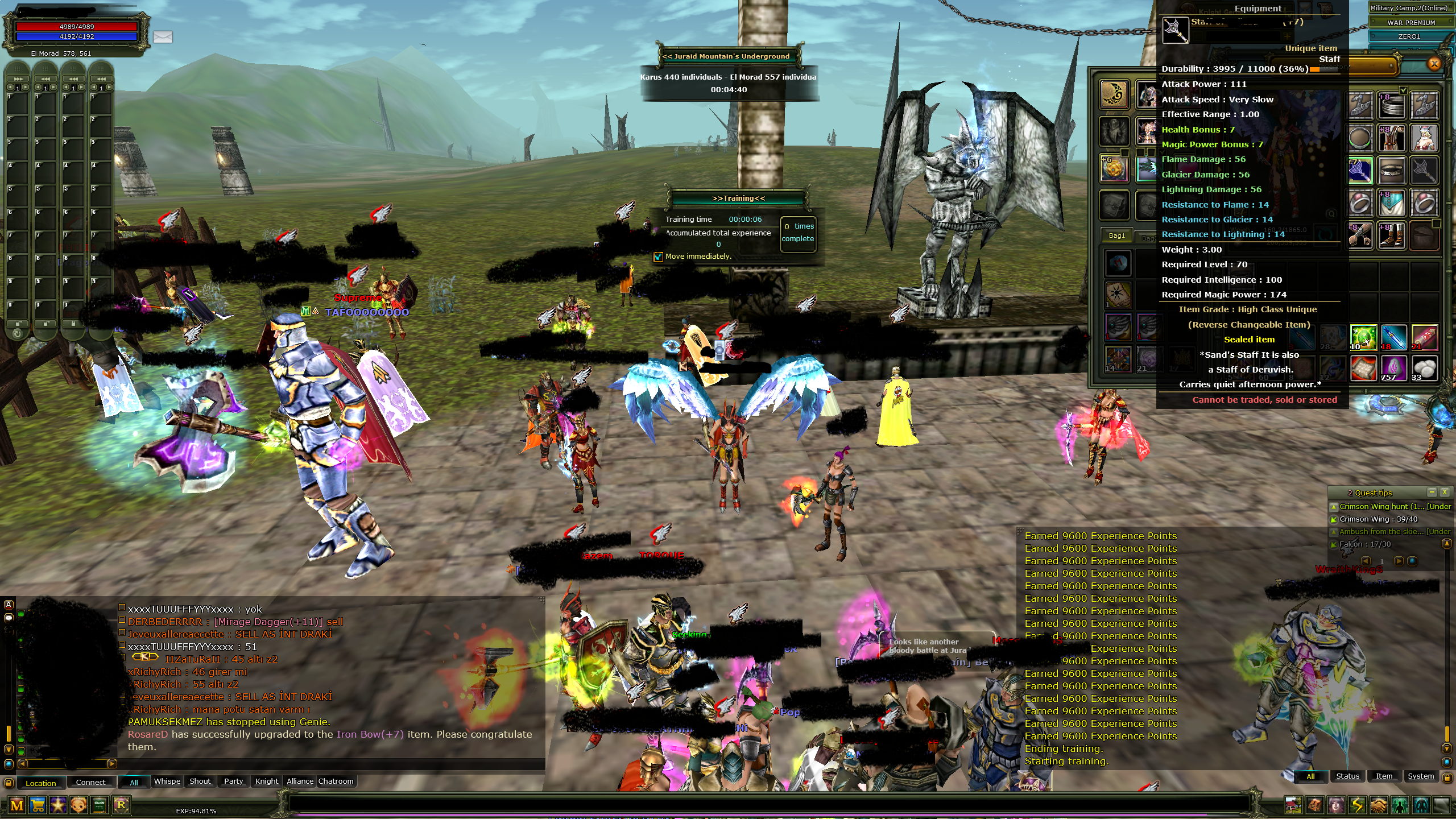 70 QUESTLİ 100 DEF 10 MP MAGE