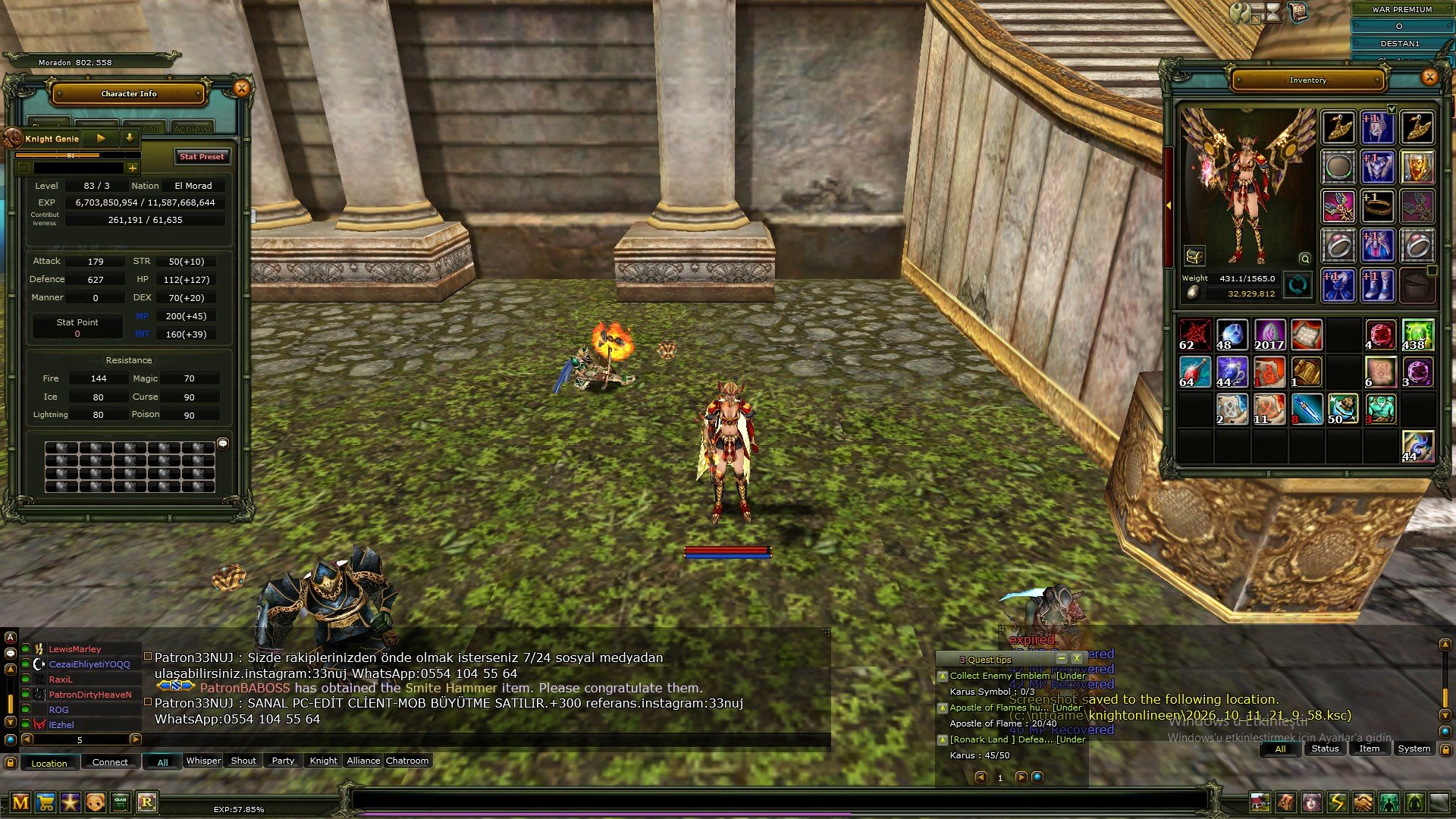 83/3 RONS SETLİ(HP) HUMAN MAGE