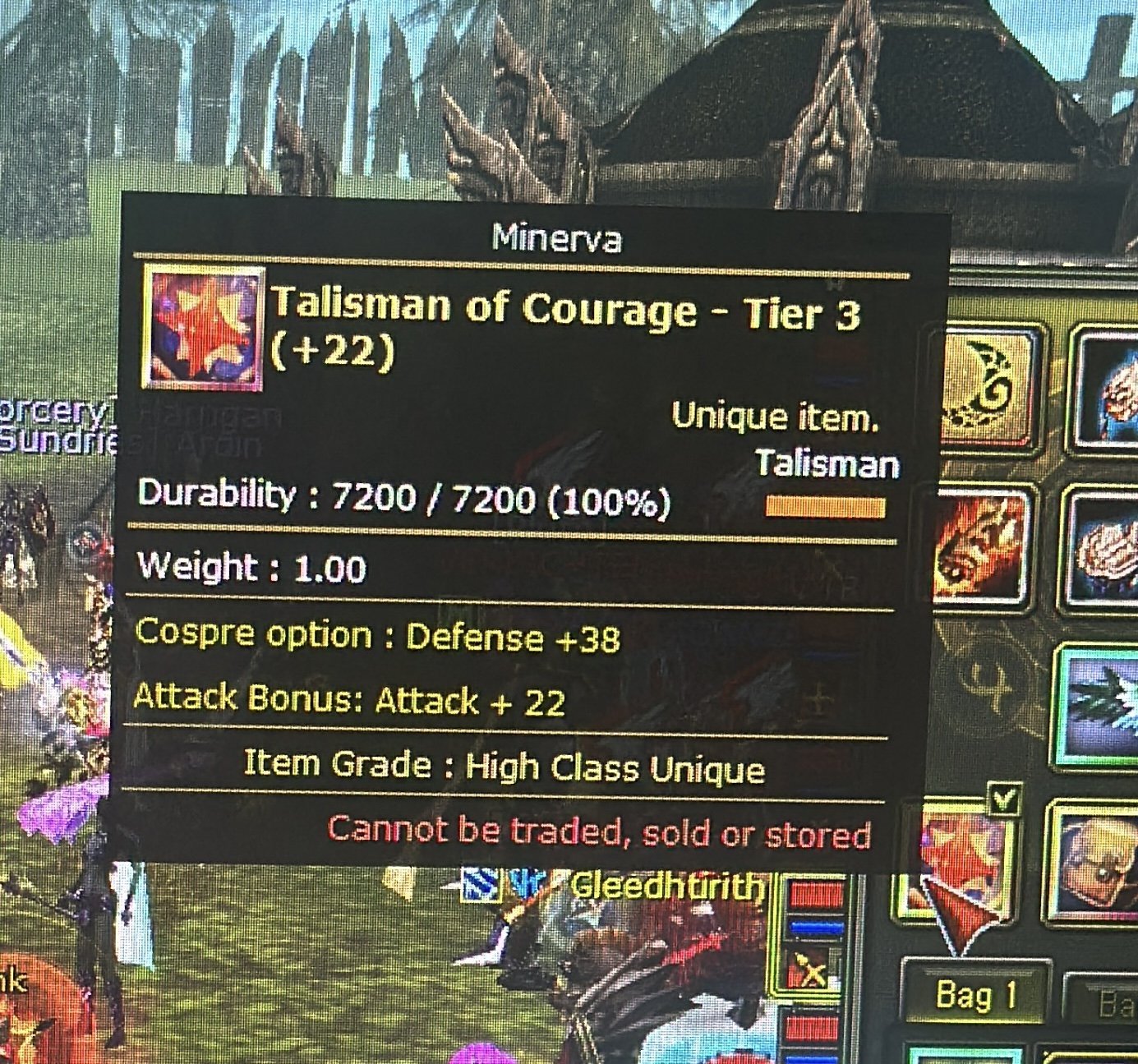 Tılsım 22 83/10 Karus Warrior 100def 9 str 3.550M np