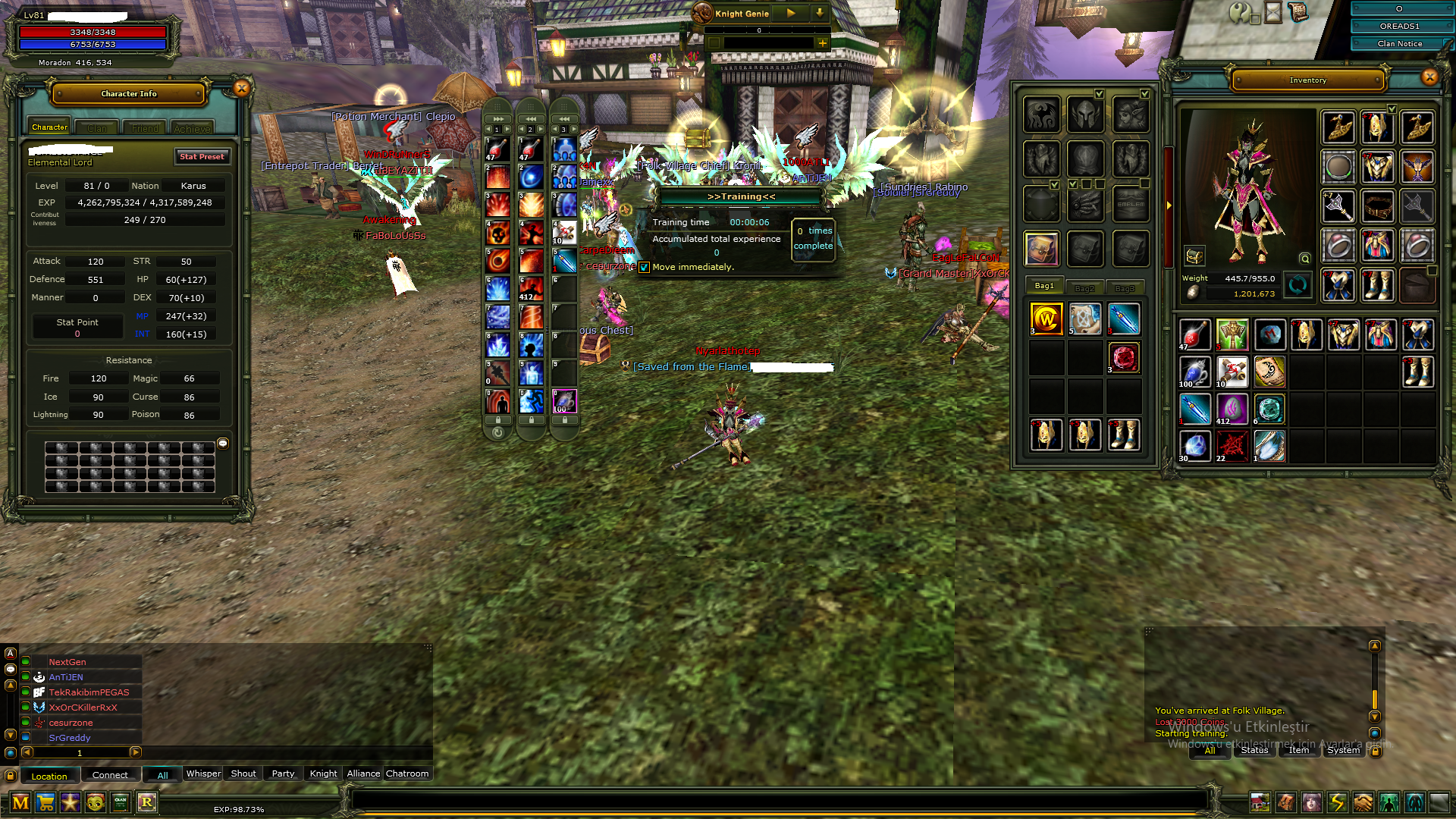81 LV 99% 08 KARUS MAGE AÇIKLAMA OKU !!