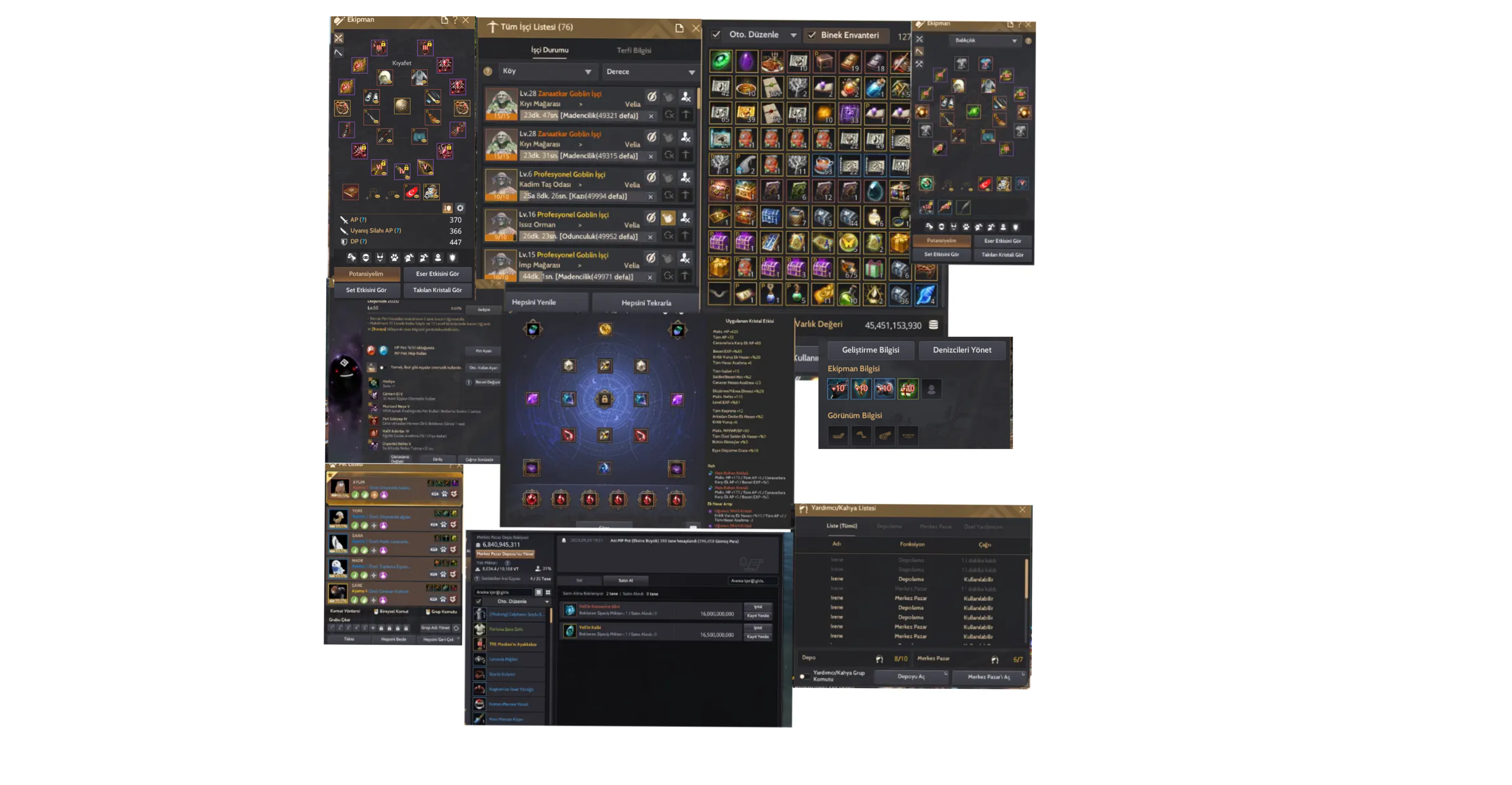 370 ap 815 gs 63 LVL WUKONG 11 KRAKTERLİ 61 LVL 3780 EKOLOJİ 450 enerji 395 katkı