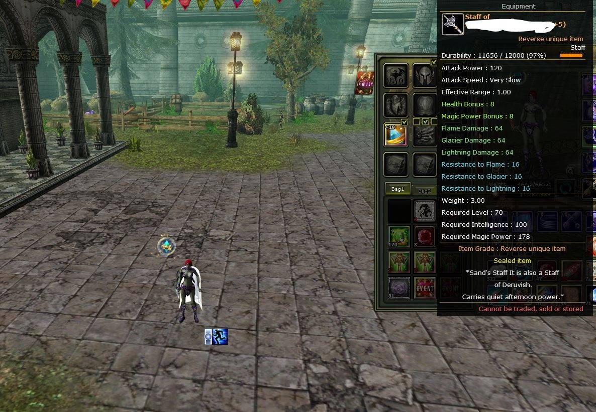 83 Reb 10 Mage 18.000.000 NP 8 QUEST STAFF 19 TALİSMAN PRUDENCE PANDORA KARUS