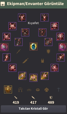 419 AP DEC EKLETA KOLYE 70 LVL END GAME CLIENT HESAP