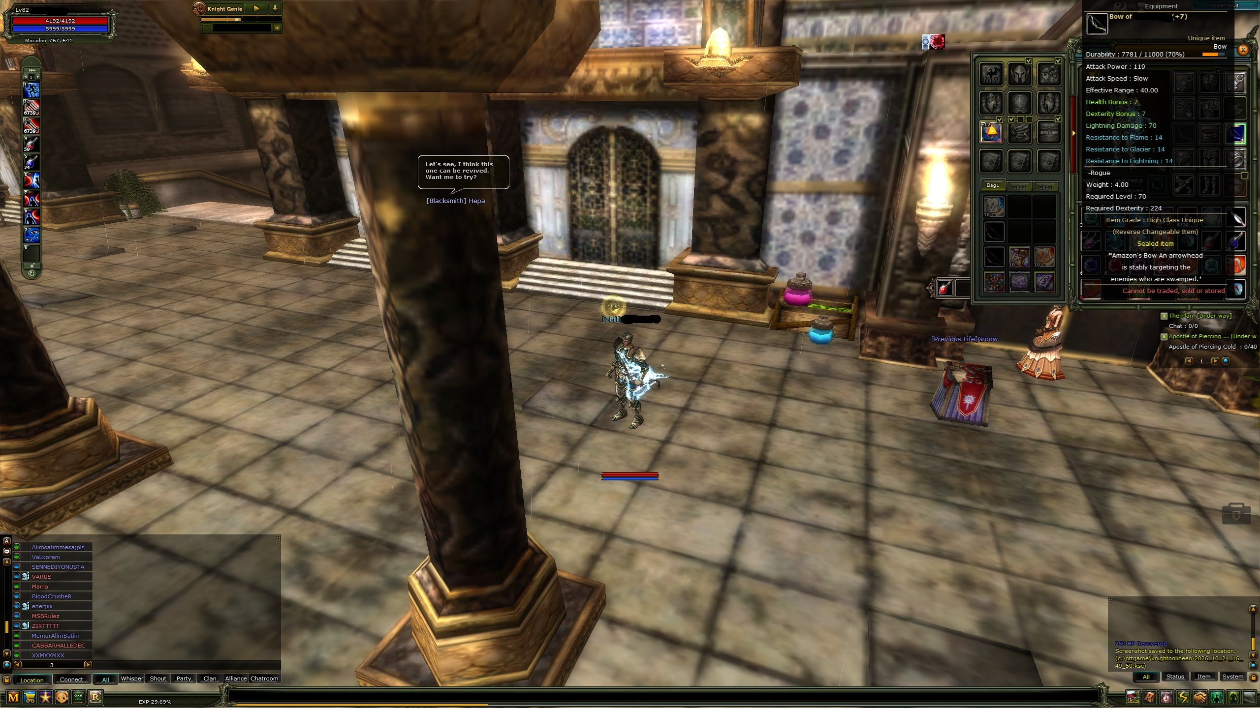 Agartha 82 lwl rogue 7quest bow 12 talisman of courage