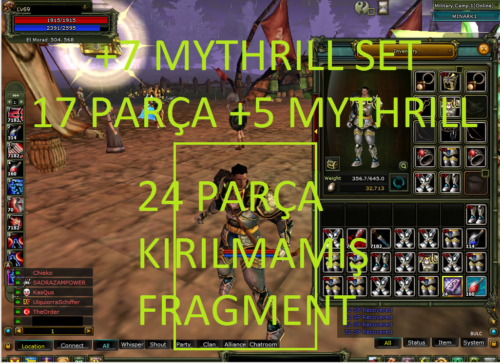 MINARK 7 SET FULL ROGUE