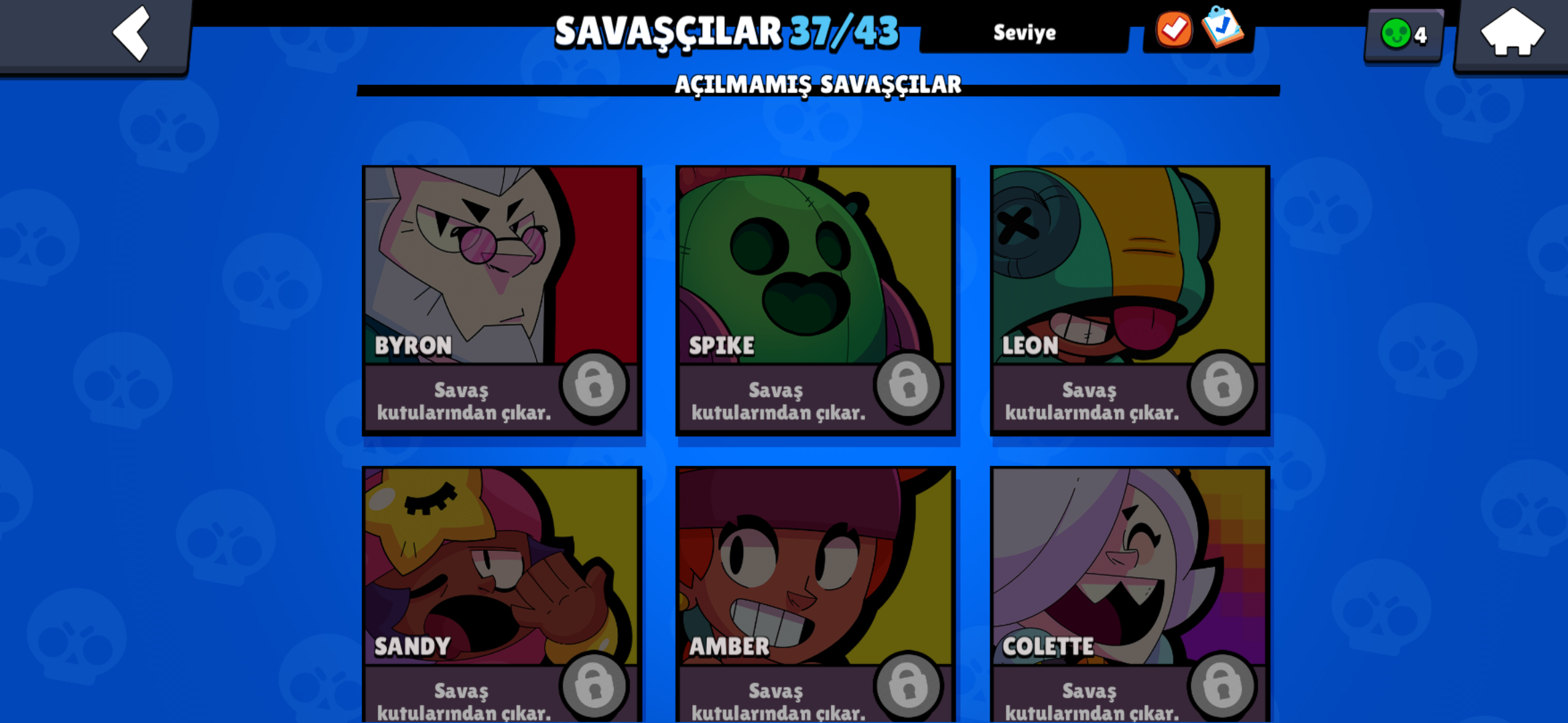 18.5 K KUPA 37 HERO BOL KOSTÜMLÜ 106 LVL BRAWL PASS AKTIF