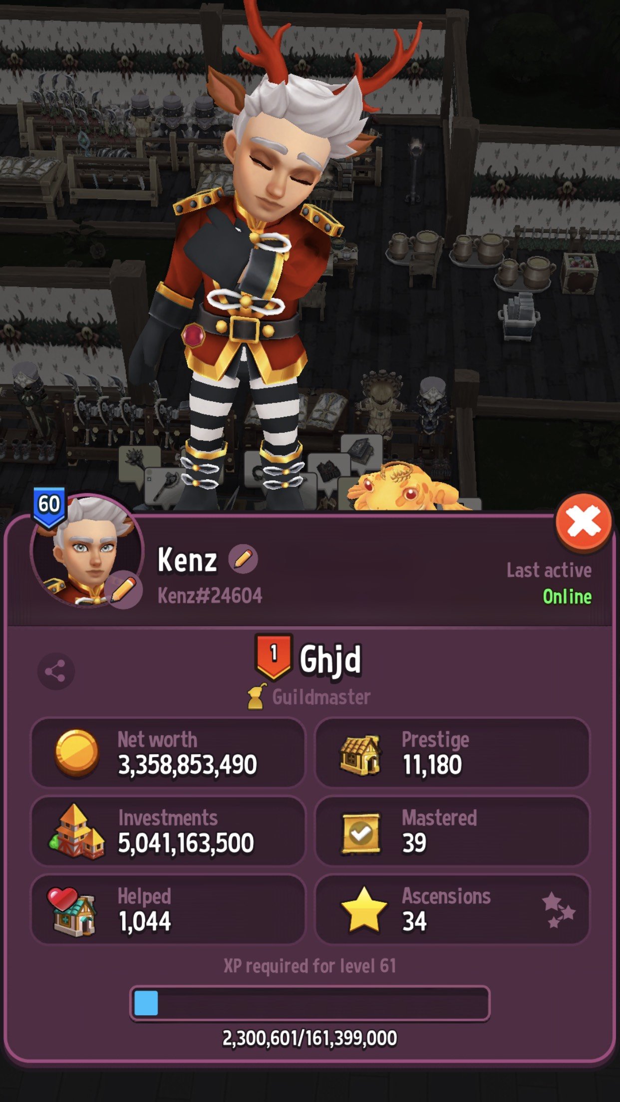 60 level Shop Titans Account