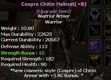 SELL KO MYKO SPARTA 8 CHITIN WARRIOR SET (GAUNLETS SHELL 8)