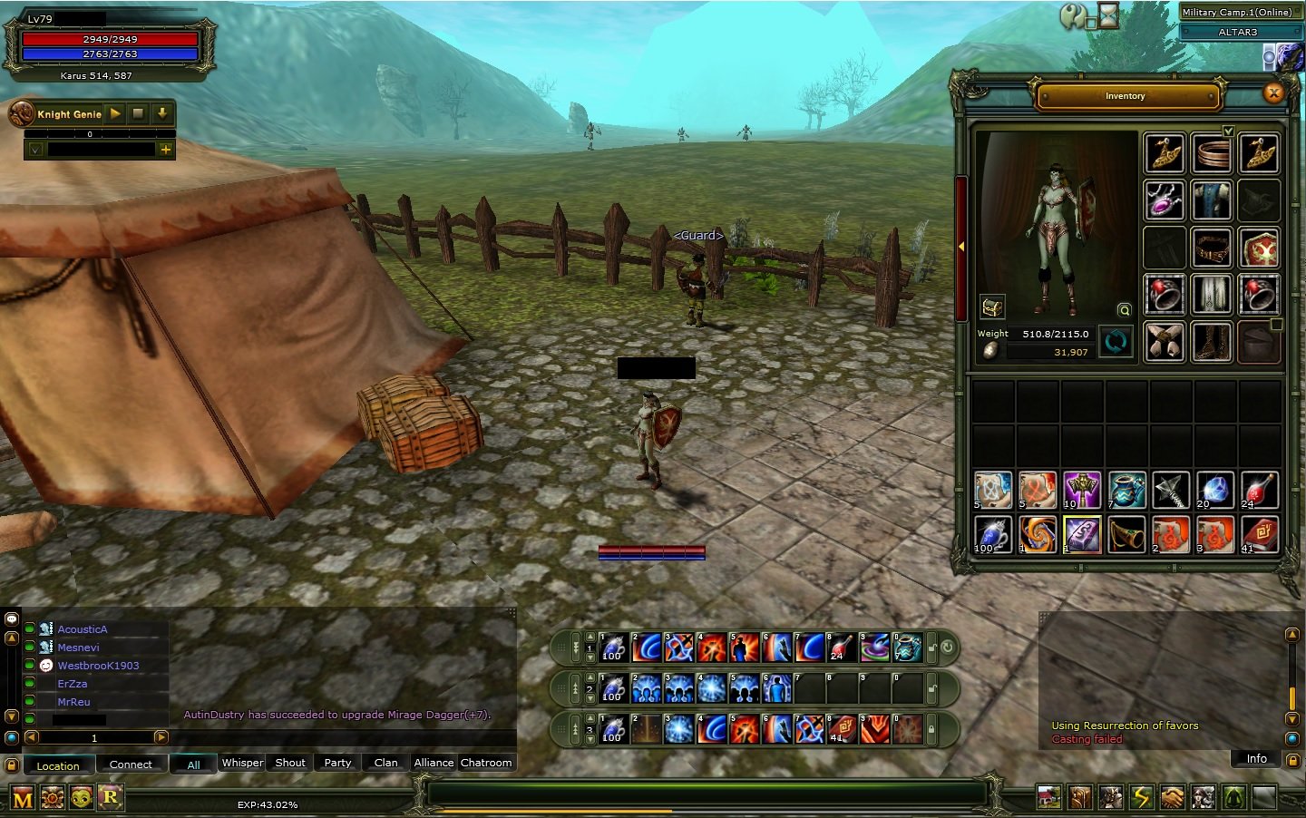 83 lvl 100def açık cc priest