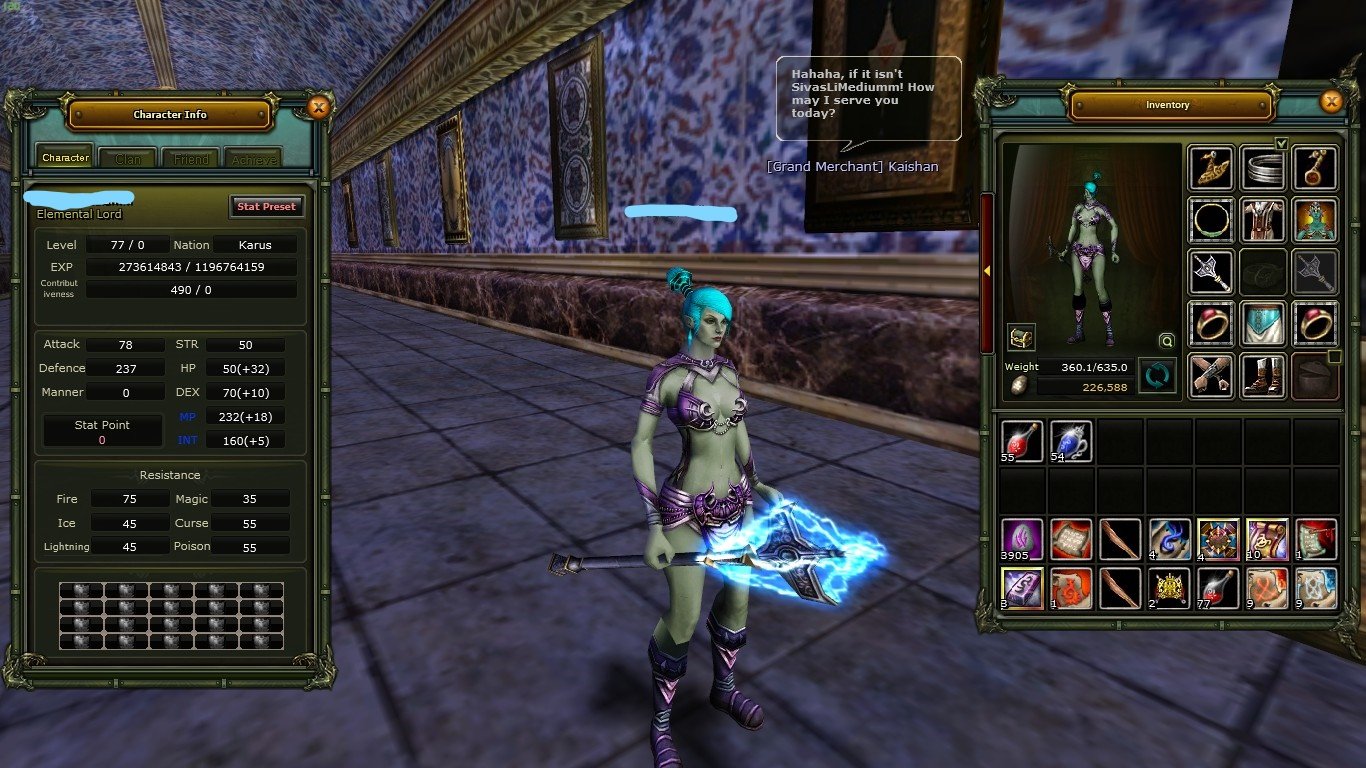 YETİŞEN ALIR79 warıor 77 mage 73 priest