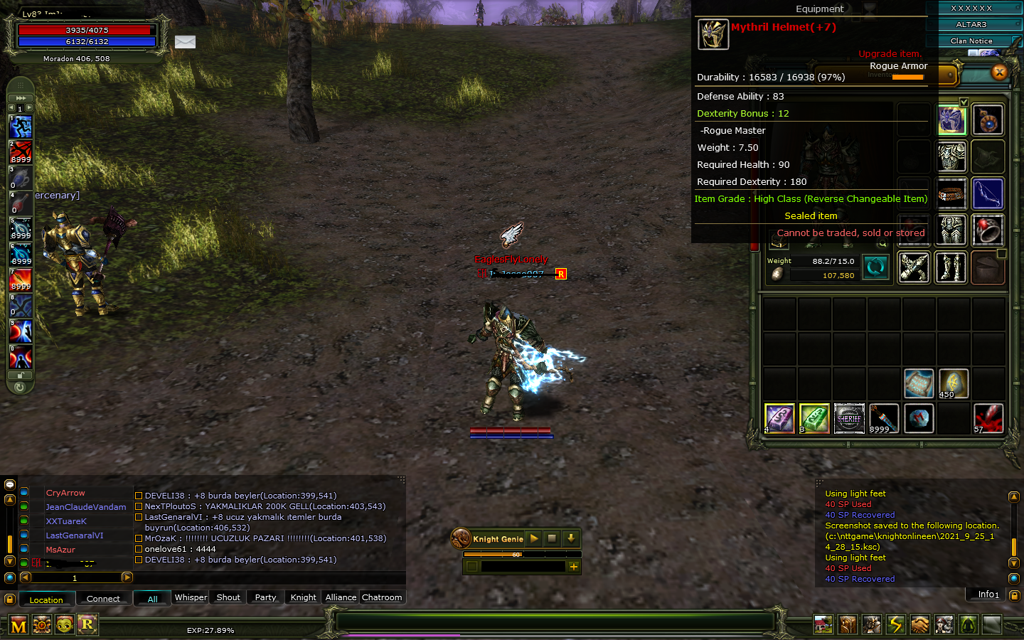 7 QUEST BOW 7 MİTHRİL 83 REB 2 KARUS OKÇU BEDAVA FİYATA!